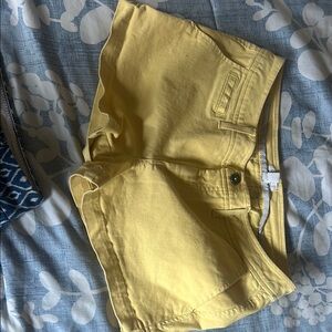 Market & Spruce High Waist Yellow Shorts